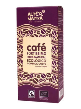 Café molido ecológico fortísimo de comercio justo (intensidad 12) 250 g (África y Centro Ámerica)