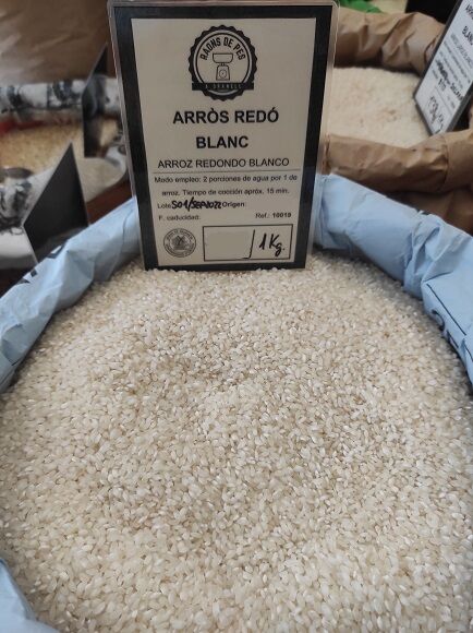 ARROZ REDONDO BLANCO - VARIEDAD J.SENDRA - D.O. (VALENCIA)