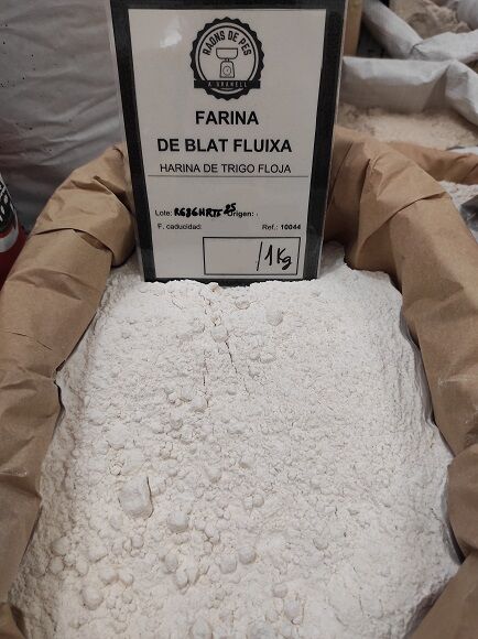 HARINA DE TRIGO BLANCA FLOJA PANIFICABLE Y REPOSTERIA a granel (ESPAÑA)