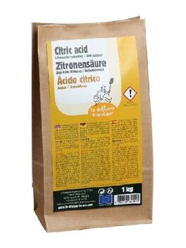 ÁCIDO CÍTRICO ANTICAL Y ANTIOXIDANTE 1 KG (FRANCIA) LA DROGUERIE ECOLOGIQUE