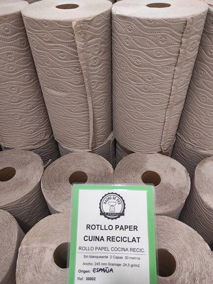 ROLLO PAPEL COCINA RECICLADO Y SIN BLANQUEANTE (ESPAÑA) ISMAX - ECO