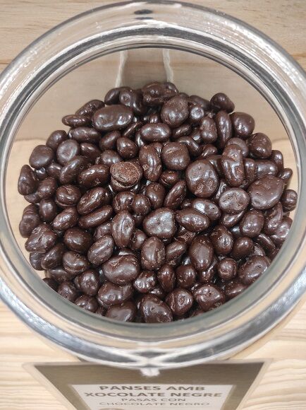 BOMBONES DE PASAS CON CHOCOLATE NEGRO (TURQUIA)