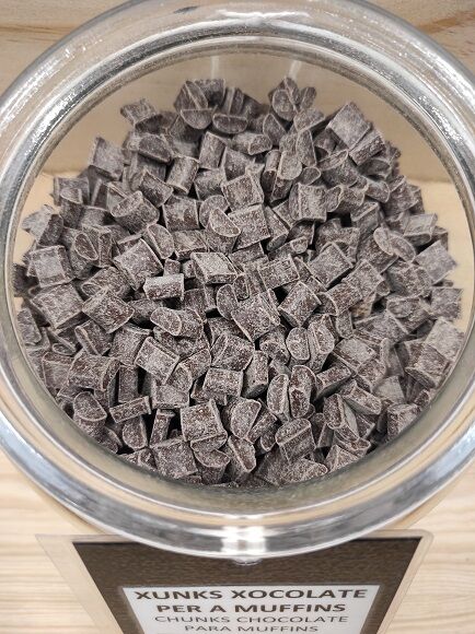 CHUNKS DE CHOCOLATE NEGRO - PARA MUFFING (BELGICA)