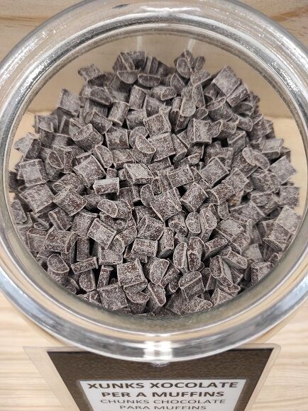 CHUNKS DE CHOCOLATE NEGRO - PARA MUFFING (BELGICA)