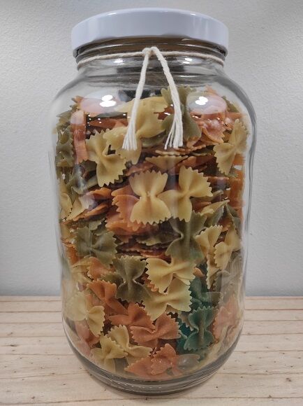 PAJARITAS DE TRIGO BLANCO Y VERDURAS - FARFALLE - LAZOS TRICOLORES (ZARAGOZA)