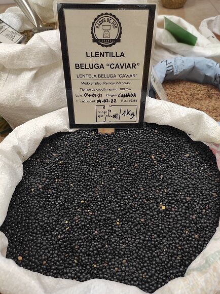 LENTEJA BELUGA - LENTEJA CAVIAR - LENTEJA NEGRA (CANADA - USA)