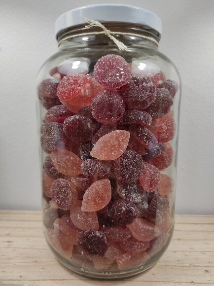 GOMINOLAS DE ZUMO DE FRUTAS - FRUTAS ITALIANAS DEL BOSQUE - SIN GLUTEN CON AZÚCAR (ITALIA)