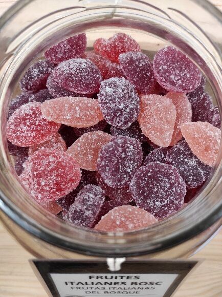 GOMINOLAS DE ZUMO DE FRUTAS - FRUTAS ITALIANAS DEL BOSQUE - SIN GLUTEN CON AZÚCAR (ITALIA)