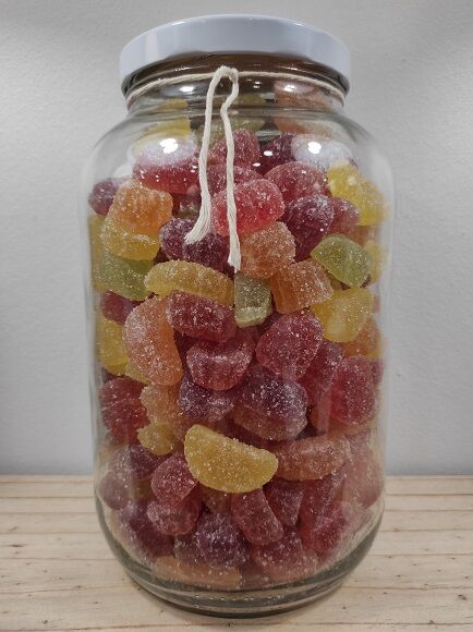 GOMINOLAS DE ZUMO DE FRUTAS - FRUTAS ITALIANAS TRADICIONAL - SIN GLUTEN CON AZÚCAR (ITALIA)