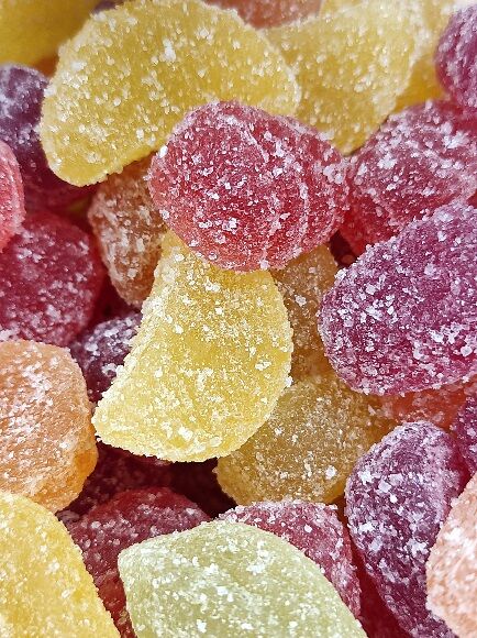GOMINOLAS DE ZUMO DE FRUTAS - FRUTAS ITALIANAS TRADICIONAL - SIN GLUTEN CON AZÚCAR (ITALIA)