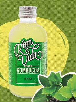 KOMBUCHA GREENVIDA SABOR TÉ VERDE 250 ML 1 UD (BADAJOZ) KOMVIDA - ECO