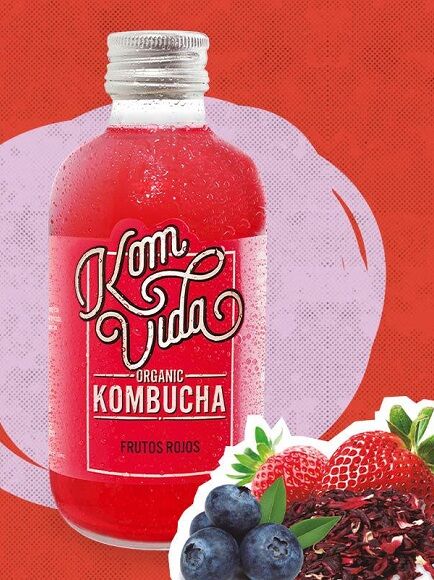 KOMBUCHA BERRYVIDA SABOR FRUTOS DEL BOSQUE 250 ML 1 UD - CRISTAL (BADAJOZ) KOMVIDA - ECO