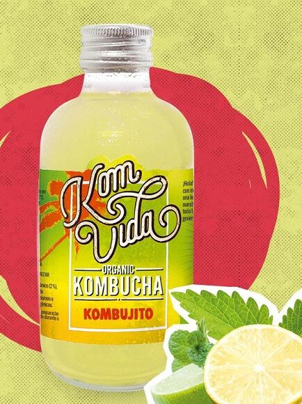 KOMBUCHA SABOR KOMBUJITO 250 ML 1 UD - CRISTAL (BADAJOZ) KOMVIDA - ECO