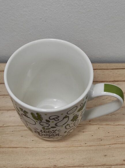 TAZA CERMICA "100% VEGAN" 250 ML (CHINA)