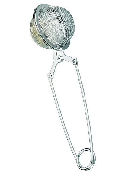 INFUSIONADOR METÁLICO PINZA BOLA ACERO INOX. 1 UD (BERGARA - ESPAÑA)