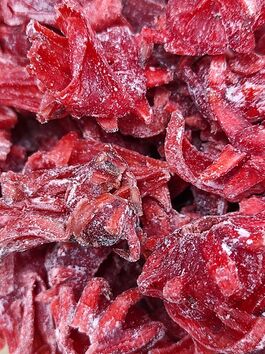 FLOR DE HIBISCO/JAMAICA DESHIDRATADA CON AZÚCAR a granel (ESPAÑA)