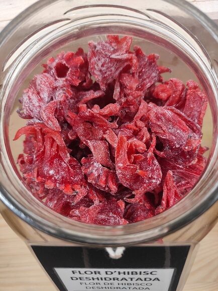 FLOR DE HIBISCO DESHIDRATADA CON AZÚCAR (ESPAÑA)