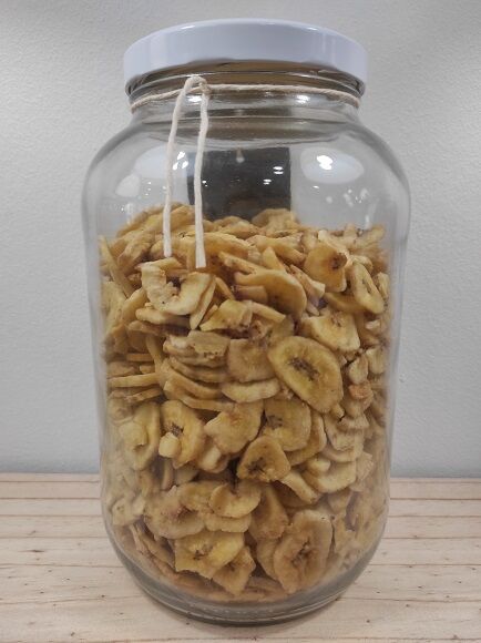 BANANA DESHIDRATADA EN RODAJAS CON AZÚCAR (FILIPINAS)
