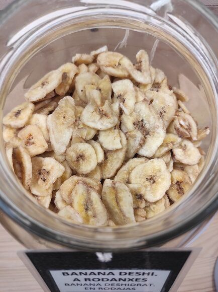 BANANA DESHIDRATADA EN RODAJAS CON AZÚCAR (FILIPINAS)
