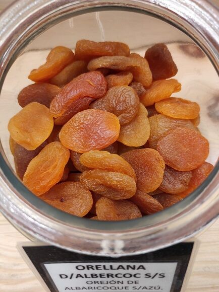 OREJÓN DE ALBARICOQUE JUMBO SIN AZÚCAR a granel (TURQUIA)