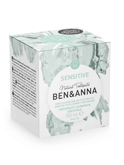 PASTA DE DIENTES DENTÍFRICO SENSITIVE SIN FLÚOR 100 ML 1 UD - CRISTAL (ALEMANIA) BEN&ANNA - ECO