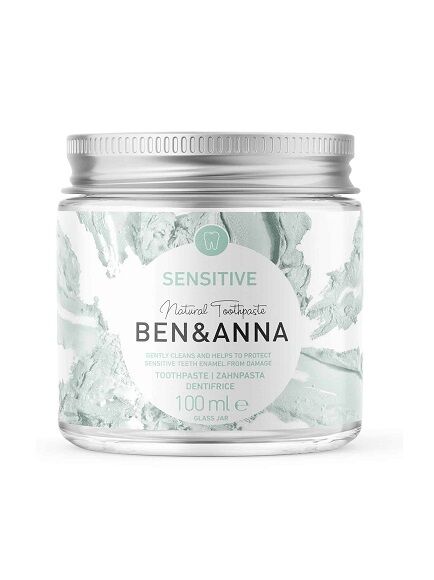 PASTA DE DIENTES DENTÍFRICO SENSITIVE SIN FLÚOR 100 ML 1 UD - CRISTAL (ALEMANIA) BEN&ANNA - ECO