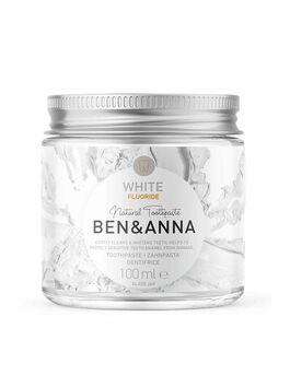 PASTA DE DIENTES DENTÍFRICO WHITE BLANQUEADORA CON FLÚOR 100 ML 1 UD (ALEMANIA) BEN&ANNA - ECO
