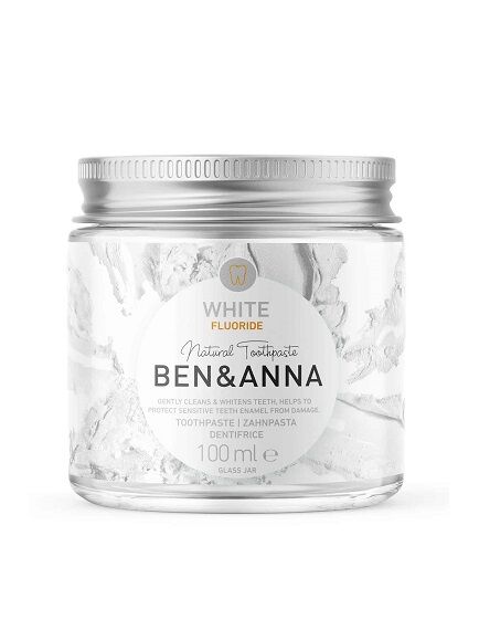 PASTA DE DIENTES DENTFRICO WHITE CON FLOR 100 ML 1 UD - CRISTAL (ALEMANIA) BEN&ANNA - ECO