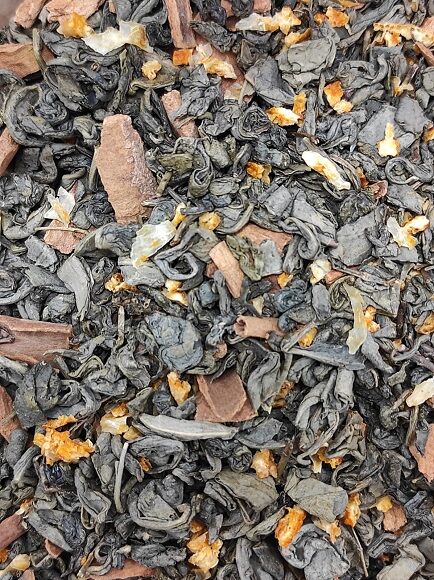 TÉ VERDE CON CANELA Y NARANJA (ESPAÑA)