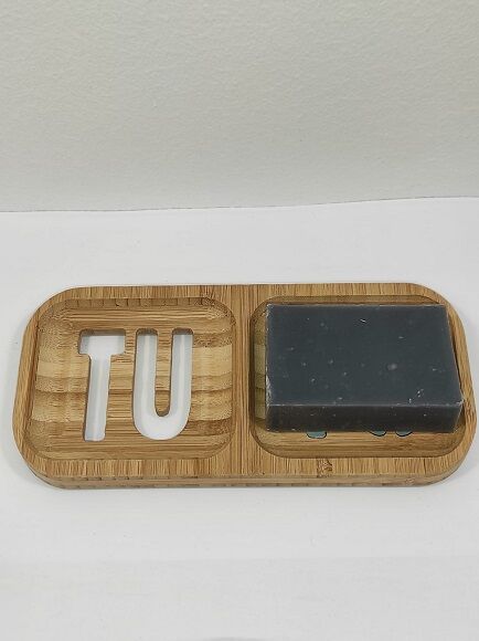 JABONERA ARTESANAL DE BAMBÚ "TU Y YO" 19,3 x 9 x 1,2 CM 1 UD (VALENCIA)