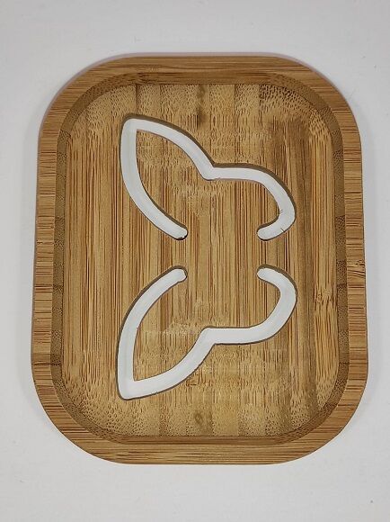 JABONERA ARTESANAL DE BAMBÚ "MARIPOSA" 11,8 x 9 x 1,2 CM 1 UD (VALENCIA)