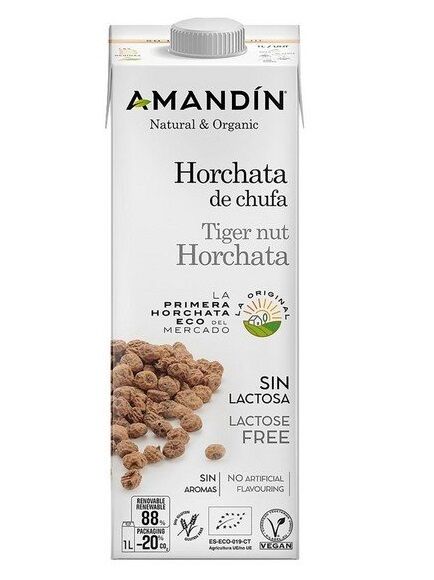 HORCHATA DE CHUFA 1 L - SIN GLUTEN (TARRAGONA) AMANDÍN - ECO
