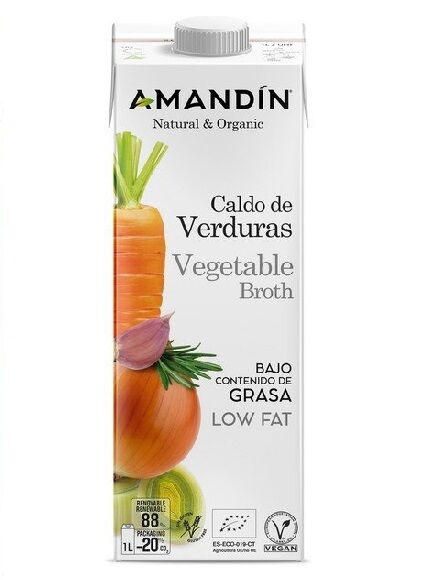 CALDO DE VERDURAS 1 L (TARRAGONA) AMANDÍN - ECO