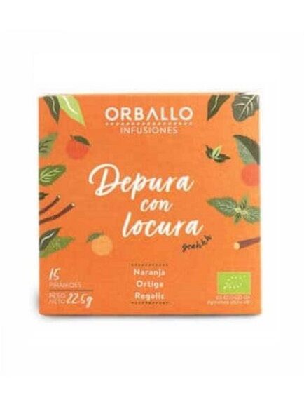 INFUSIÓN DEPURA CON LOCURA 1 X 12 UD 18 GR - COMPOSTABLE (GALICIA) ORBALLO - ECO