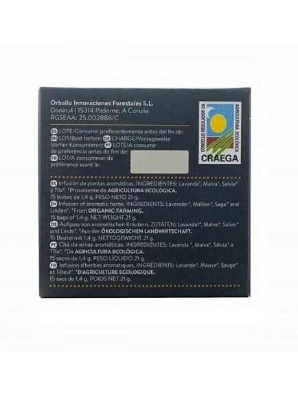 DESCANSA INFUSIÓN PARA EL CAMINO 1 X 15 UD 21 GR - COMPOSTABLE (GALICIA) ORBALLO - ECO