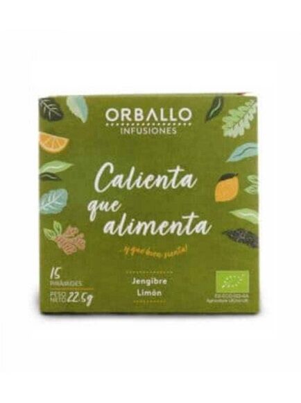 INFUSIÓN CALIENTA QUE ALIMENTA 1 X 15 UD 22,5 GR - COMPOSTABLE (GALICIA) ORBALLO - ECO