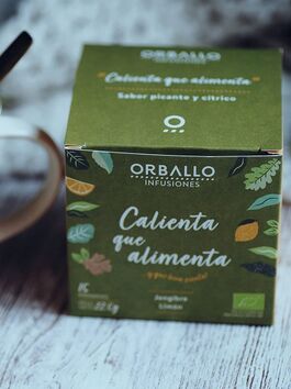 INFUSIÓN CALIENTA QUE ALIMENTA 1 X 15 PIRÁMIDES 22,5 GR 1 UD (GALICIA) ORBALLO - ECO