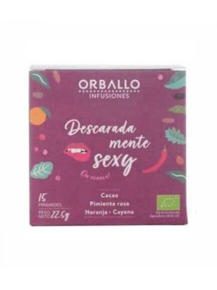 INFUSIÓN DESCARADAMENTE SEXY 1 X 15 UD 22,5 GR - COMPOSTABLE (GALICIA) ORBALLO - ECO