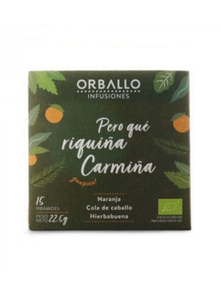INFUSIÓN PERO QUE RIQUIÑA CARMIÑA 1 X 15 UD 22,5 GR - COMPOSTABLE (GALICIA) ORBALLO - ECO