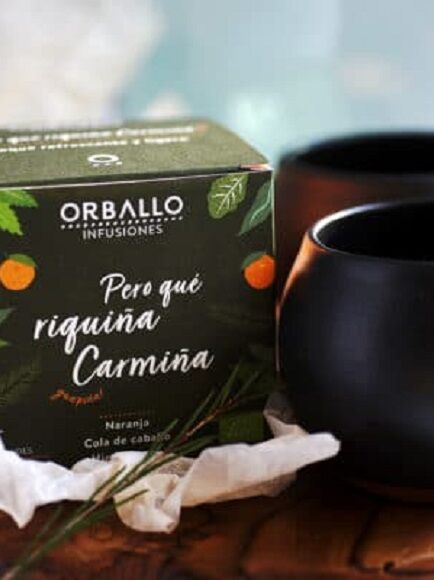 INFUSIÓN PERO QUE RIQUIÑA CARMIÑA 1 X 15 UD 22,5 GR - COMPOSTABLE (GALICIA) ORBALLO - ECO