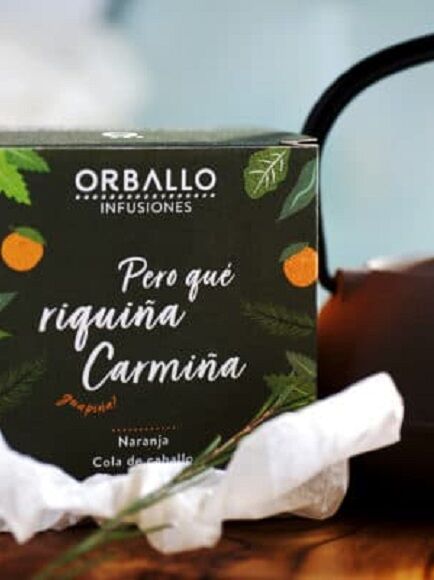 INFUSIÓN PERO QUE RIQUIÑA CARMIÑA 1 X 15 UD 22,5 GR - COMPOSTABLE (GALICIA) ORBALLO - ECO