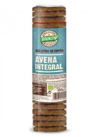 GALLETAS INTEGRALES CON COPOS DE AVENA 250 GR 1 UD (ITALIA) BIOCOP - ECO