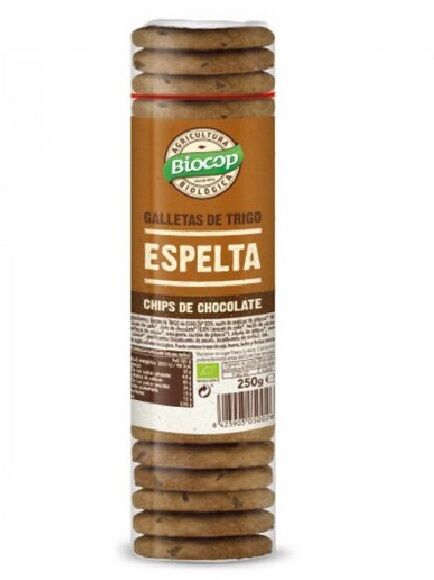 GALLETAS DE ESPELTA CON CHIPS DE CHOCOLATE 250 GR 1 UD (ITALIA) BIOCOP - ECO