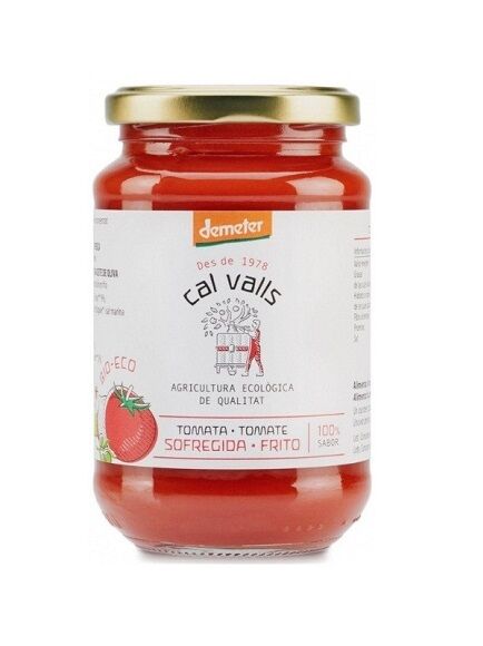 TOMATE FRITO CON AGAVE 350 GR 1 UD - CRISTAL - SIN GLUTEN (LLEIDA) CAL VALLS - ECO
