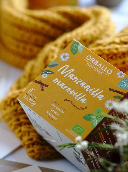 INFUSIÓN MANZANILLA MARAVILLA 1 X 15 UD 22,5 GR - COMPOSTABLE (GALICIA) ORBALLO - ECO