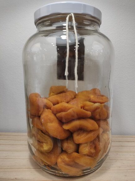 OREJÓN DE MELOCOTÓN DESHIDRATADO MITADES SIN AZÚCAR a granel (SUDÁFRICA)