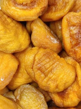 OREJÓN DE MELOCOTÓN DESHIDRATADO MITADES SIN AZÚCAR a granel (SUDÁFRICA)