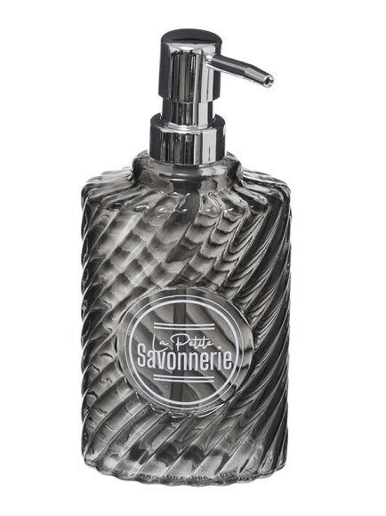 JABONERA - DISPENSADOR DE JABÓN EN VIDRIO OVALADO 500 ML 1 UD (CHINA)