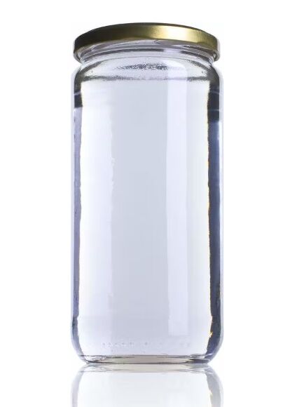 BOTE17_TARRO CRISTAL HERMÉTICO REUTILIZABLE RECICLABLE + TAPA BLANCA 720 ML 1 UD RAONS DE PES