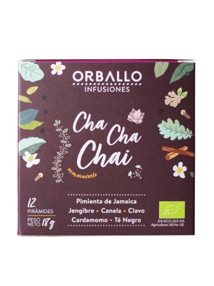INFUSIÓN CHA CHA CHAI 1 X 12 UD 18 GR - COMPOSTABLE (GALICIA) ORBALLO - ECO